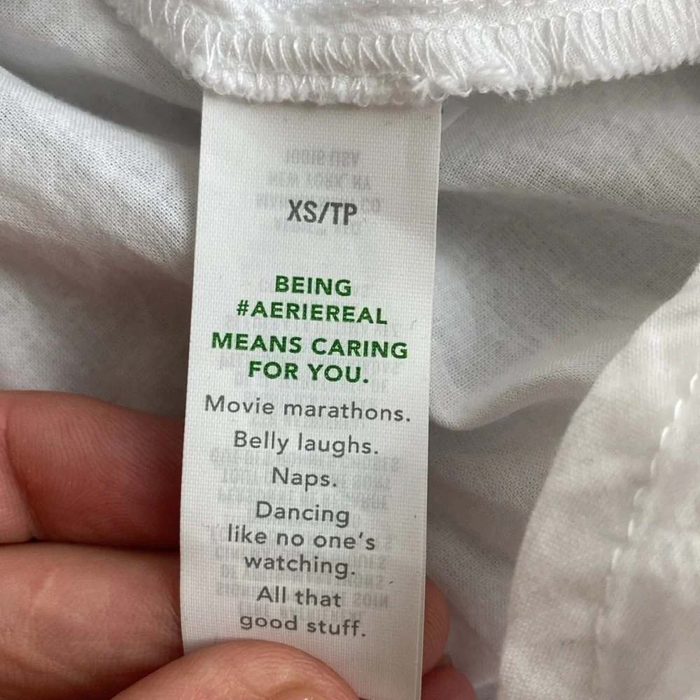 Aerie mini floral side tie skirt